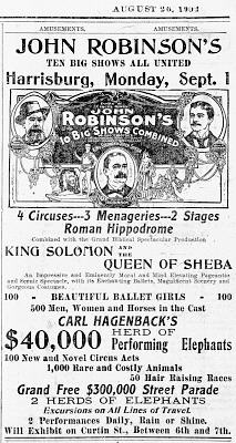 Advertisement for show